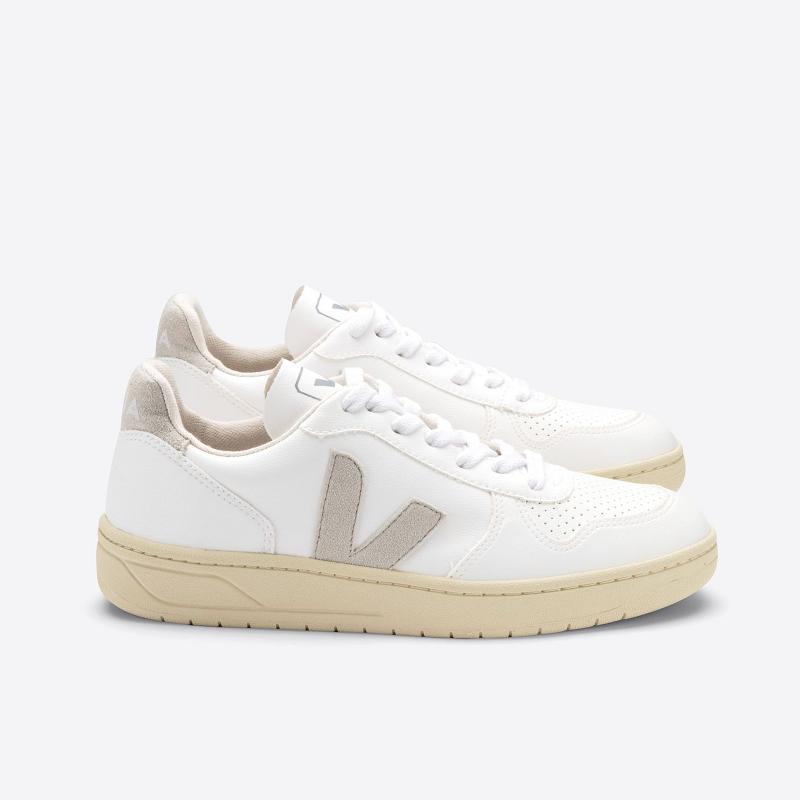 Tenis Veja Hombre Outlet - V-10 Zapatillas Blancas ES1735492